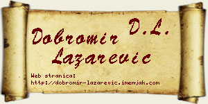 Dobromir Lazarević vizit kartica